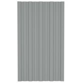 Panel dachowy 12 pcs Szary 80 x 45 cm Stal galwanizowana