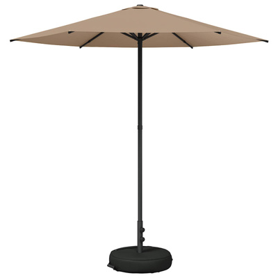 Parasol ogrodowy z podstawą 230 x 230 cm Poliester Prostokątny