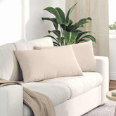 Poduszki na sofę 2 pcs Beżowy 80 x 40 cm tkanina