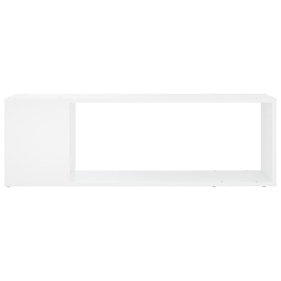 Szafka pod TV, biała, 100x24x32 cm, materiał drewnopochodny
