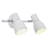 Lampa ścienna listwa 2X40W E14 biały/chrom FIDO 92-63373
