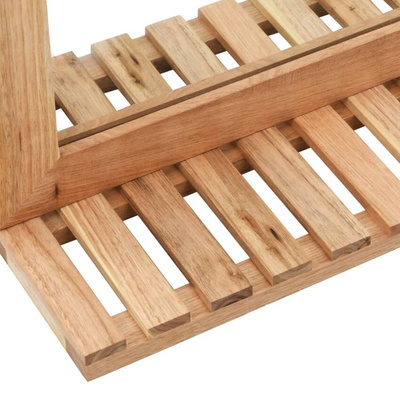 vidaXL Szafka pod umywalkę i lustro, lite drewno orzecha włoskiego