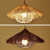 Lampa sufitowa wisząca z bambusa bali natural