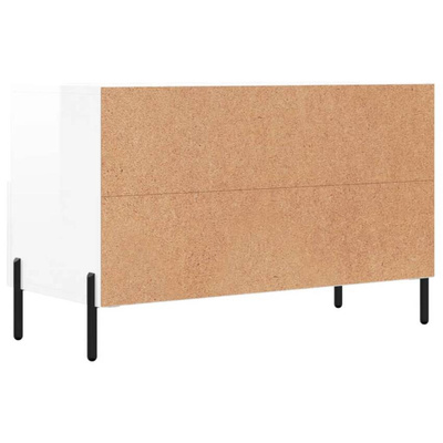 vidaXL Szafka pod TV, biała, wysoki połysk, 80x36x50 cm