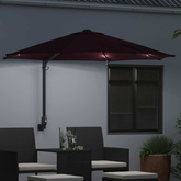 Parasolka ogrodowa Bordeaux Czerwony 248 x 248 x 148 cm