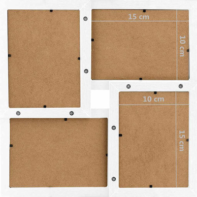 Ramka na 24 zdjęcia 10x15 cm, biała, MDF