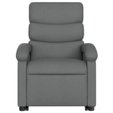 vidaXL Podnoszony fotel masujący, elektryczny, rozkładany, ciemnoszary