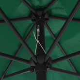 Parasol ogrodowy na aluminiowym słupku, 270x246 cm, zielony