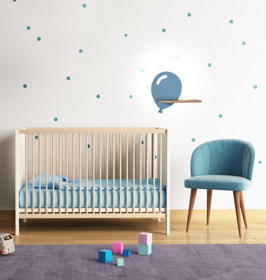 Lampa kinkiet półeczka LED 4W 4000K IQ Kids Balloon niebieski 21-84750