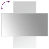 vidaXL Lustro łazienkowe z LED, 50x100 cm