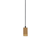 Lampa wisząca drewniana oprawa 1xGU10 10cm Tubo 31-78568