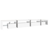 vidaXL Szafka pod TV z oświetleniem LED, biała, 290x36,5x40 cm