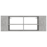vidaXL Wisząca szafka pod TV, szarość betonu, 102x35x35 cm