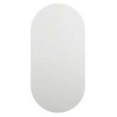 vidaXL Lustro z lampami LED, 60x30 cm, szklane, owalne