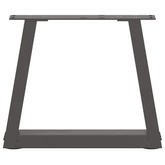 Nogi do stolika kawowego w kształcie litery V 2 szt. Antracyt 40x(30-31,3) cm Stal