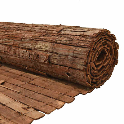 Płot z kory 400 x 125cm Kora Brązowy