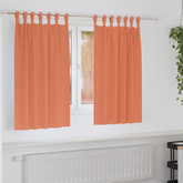 Firany blackout z kółkami 2 pcs terakota 140 x 140 cm Poliester