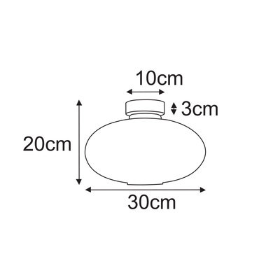 Lampa sufitowa K-5671 z serii PESO