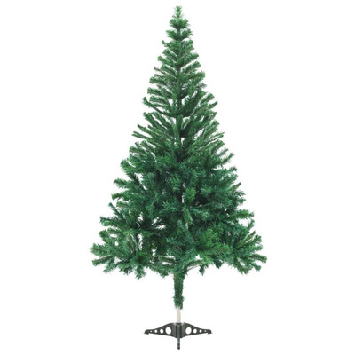 Sztuczna choinka z lampkami i bombkami, 120 cm, 230 gałązek vidaXL