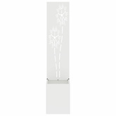 Ekran zapewniający prywatność w ogrodzie Biały 32 x 150 cm