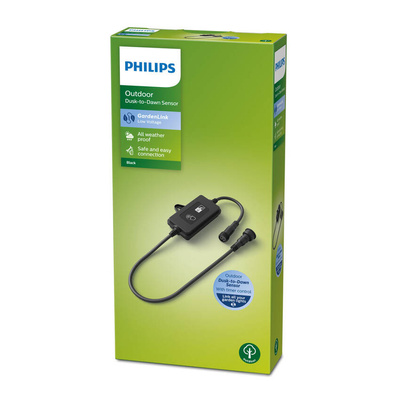 Czujnik zmierzchu z sterowaniem zegarowym do lamp niskonapięciowych czarny Philips
