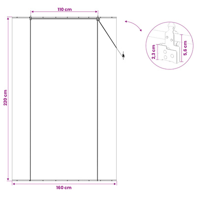 Roleta brązowy 160 x 220 cm Bambus