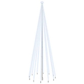 vidaXL Choinka z kołkiem gruntowym, 732 zimne białe LED, 500 cm