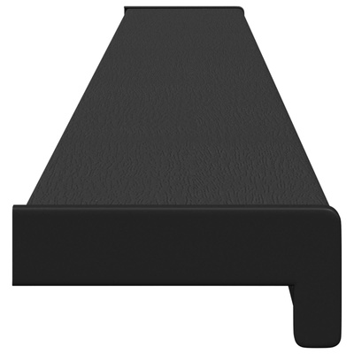 Parapet okienny Czarny z rysunkiem drewna 120 x 15 x 4,5 cm PVC