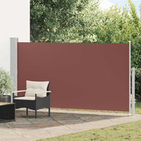 Wysuwana markiza boczna na taras, 160 x 300 cm, brązowa