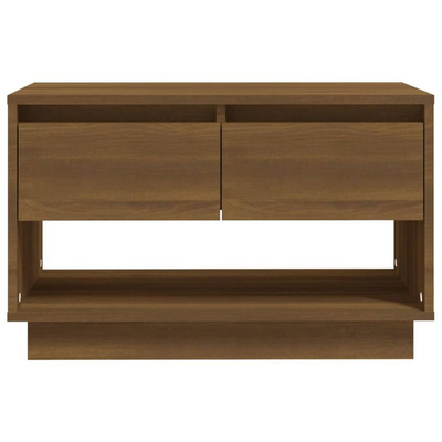 vidaXL Szafka pod TV, brązowy dąb 70x41x44 cm materiał drewnopochodny
