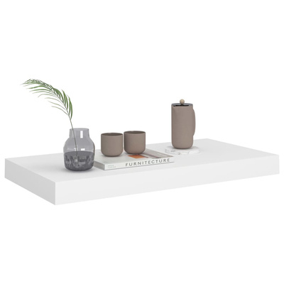 Półki ścienne, 2 szt., białe, 50x23x3,8 cm, MDF