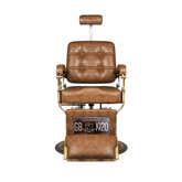 Gabbiano fotel barberski Boss Old Leather jasnobrązowy 126469