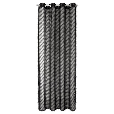 Zasłona Laurel czarna 140x250