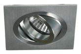 Nowoczesna oprawa wpuszczana MR16 UA-02 SNS/AL srebrna ruchoma aluminium + oprawka GU10