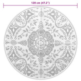 vidaXL Dywan na zewnątrz, błękitny, Ø120 cm, PP