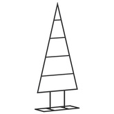 Metalowa choinka świąteczna, do dekoracji, czarna, 60 cm vidaXL