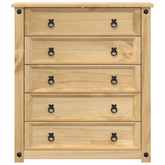 Komoda Corona, 80x40x89 cm, lite drewno sosnowe