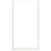 Nogi do stołu barowego w kształcie litery U 2 szt. Białe 60x(100-101) cm Stal