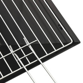 vidaXL Palenisko i grill 2-w-1, z pogrzebaczem, 46,5x46,5x37 cm, stal