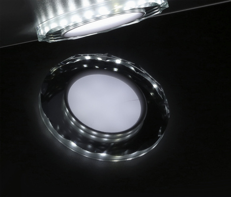 Oprawa Stropowa Oczko Candellux Ssp-25 Ch/Tr+Wh 8W Led 230V Ring Led Biały