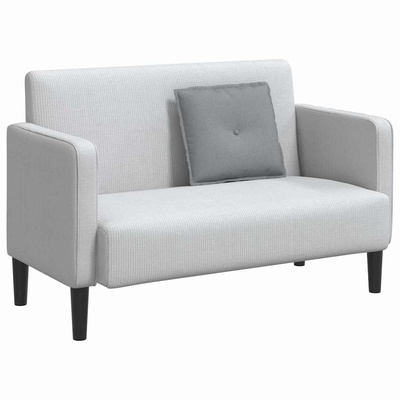 Poduszka na plecy Jasnoszary 50 x 19 x 45 cm tkanina