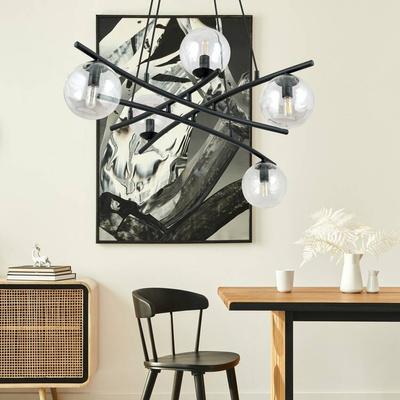 Lampa wisząca ESSA 5 TRANSPARENT