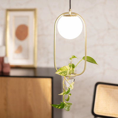 Lampa  Wisząca ZłotaKula Mleczna Abruzzo Umbria E27
