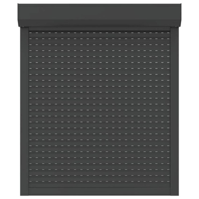 vidaXL Roleta zewnętrzna, aluminiowa, 100 x 120 cm, antracytowa