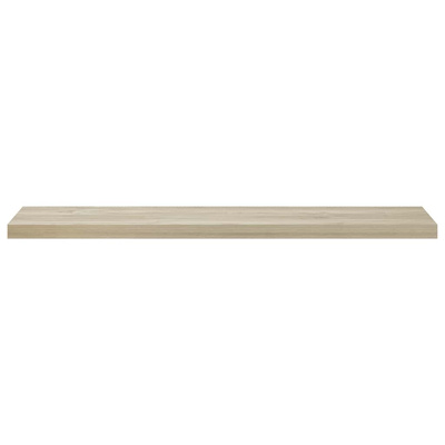 vidaXL Półki ścienne, 2 szt., kolor dębowy, 120x23,5x3,8 cm, MDF