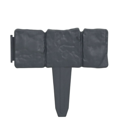 Obrzeża trawnikowe stylizowane na kamień, 41 szt., plastik 10 m