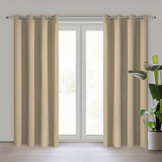 Zasłona Nerisa beżowa 140x250