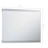 vidaXL Lustro łazienkowe z LED i czujnikiem dotykowym, 80x60 cm