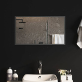 vidaXL Lustro łazienkowe z LED, 70x40 cm