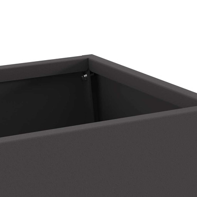 Kominek Czarny 60 x 35 x 100 cm Stal